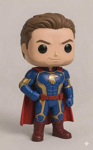 Mô hình 3D Homelander (The Boys) - Phong cách Chibi siêu đáng yêu - Image 1