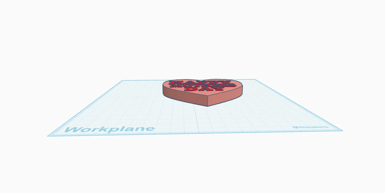 Mô hình trái tim MOTHERS DAY HEART tặng Ngày của Mẹ in 3D - Image 1