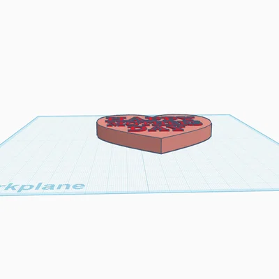 Mô hình trái tim MOTHERS DAY HEART tặng Ngày của Mẹ in 3D