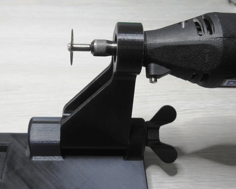 Giá đỡ chặn đầu cho máy cắt thanh và ống Dremel - Image 2