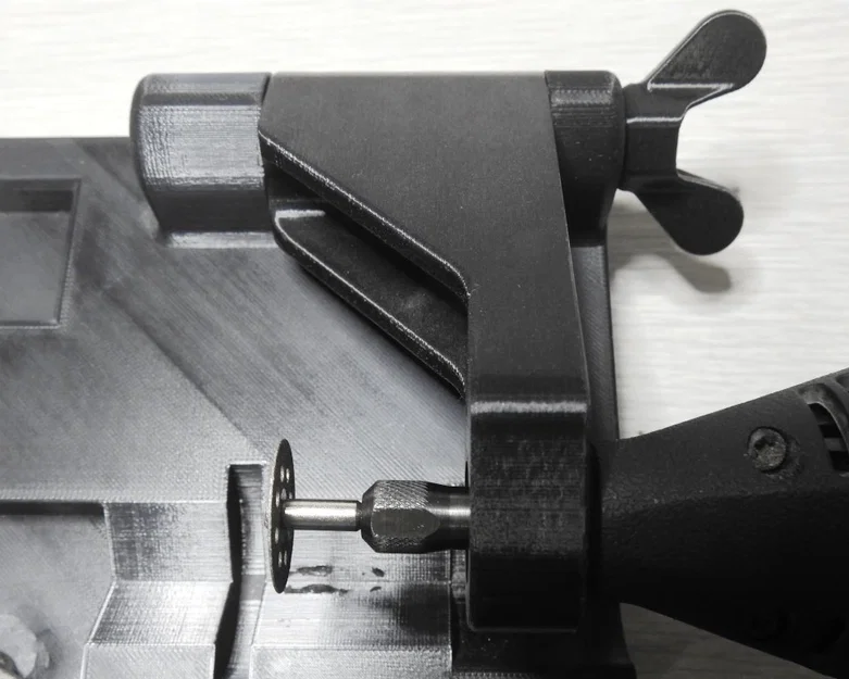 Giá đỡ chặn đầu cho máy cắt thanh và ống Dremel - Image 3