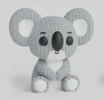 Mô hình gấu Koala đan len (Knitted Koala) xinh xắn để in 3D - Image 1