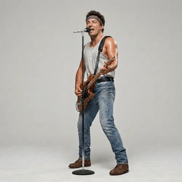 Mô hình 3D Bruce Springsteen huyền thoại - Born in the USA 1984 - Image 1
