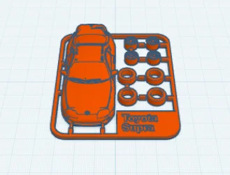 Mô hình lắp ráp xe Toyota Supra in 3D cực chất - Image 1