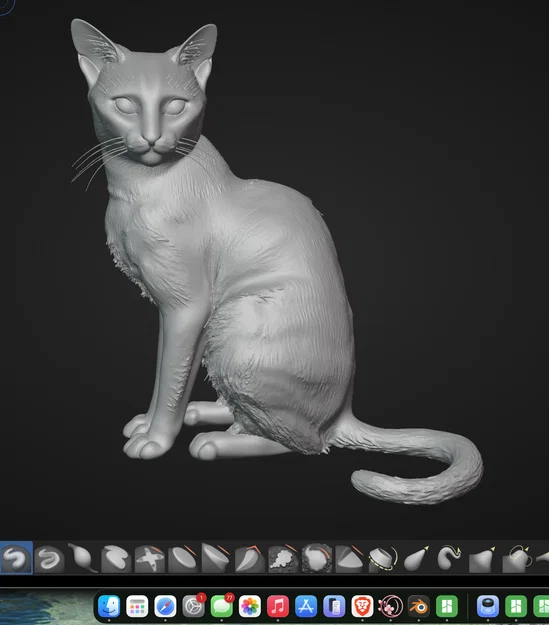 Mô hình 3D Mr. Cat - Tượng mèo trang trí để bàn tinh xảo - Image 1