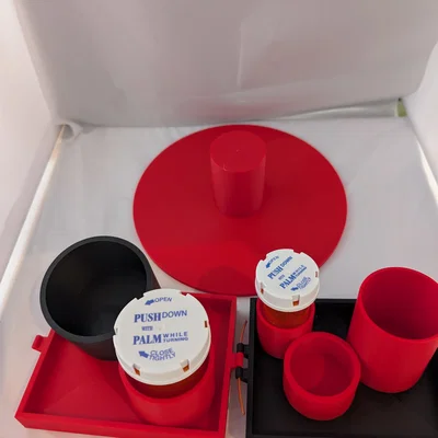 Giá đỡ thuốc module dùng lõi cuộn nhựa Prusament