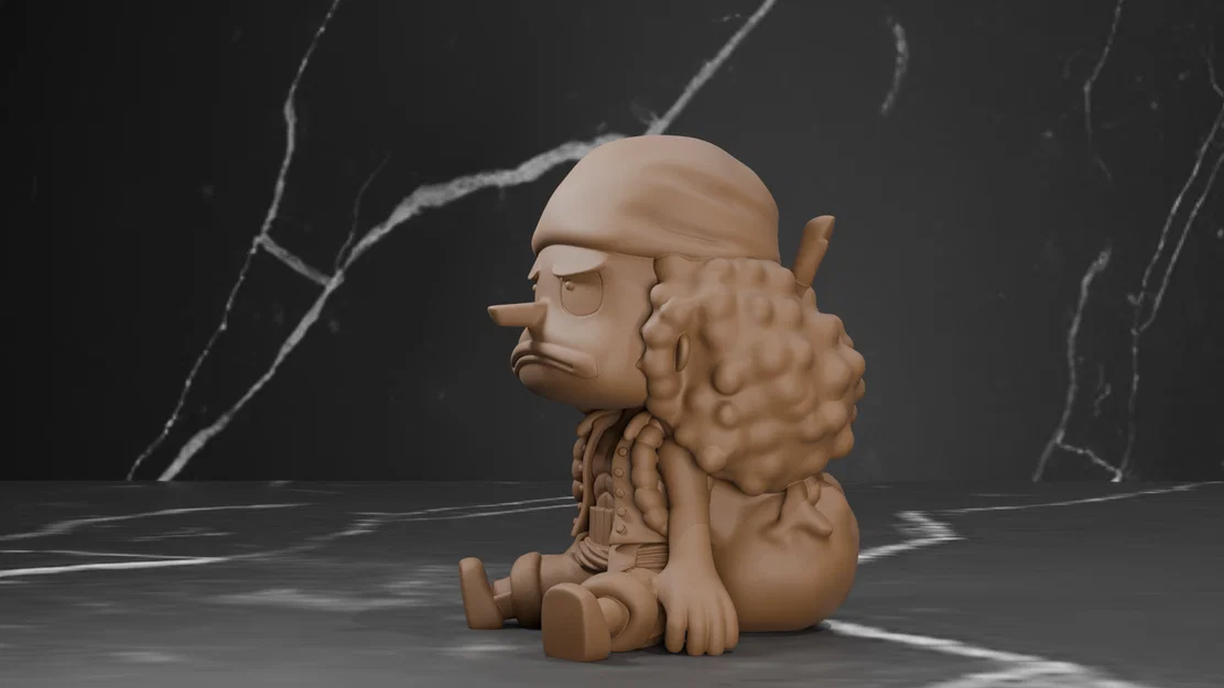 Mô hình 3D Usopp phong cách Chibi từ One Piece (In 3D) - Image 3