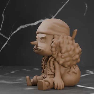 Mô hình 3D Usopp phong cách Chibi từ One Piece (In 3D)