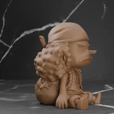 Mô hình 3D Usopp phong cách Chibi từ One Piece (In 3D)
