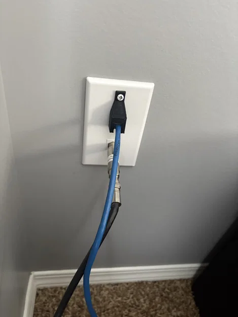 Ngàm giữ dây mạng Ethernet CAT-6 gắn tường - Giải pháp chống lỏng dây - Image 1