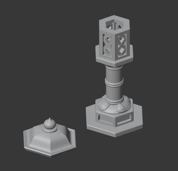 Mô hình đèn đá Nhật Bản Miniature STL - Phụ kiện tiểu cảnh đền thờ truyền thống - Image 5