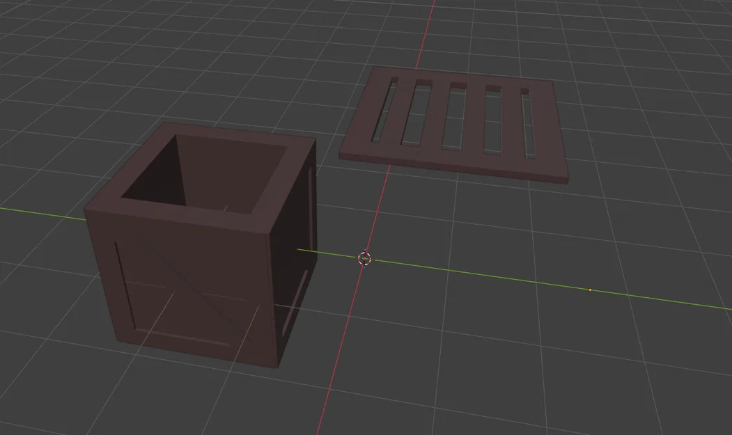 Mô hình thùng gỗ 3D cho bàn chơi game D&D - Simple Crate - Image 1