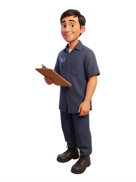 Mô hình 3D nhân vật công nhân nhà máy Mr Don Bagoey - Image 1
