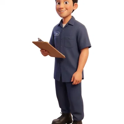 Mô hình 3D nhân vật công nhân nhà máy Mr Don Bagoey