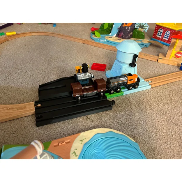 Sân ga cho tàu hỏa gỗ (Brio/Ikea/Thomas) - Image 1