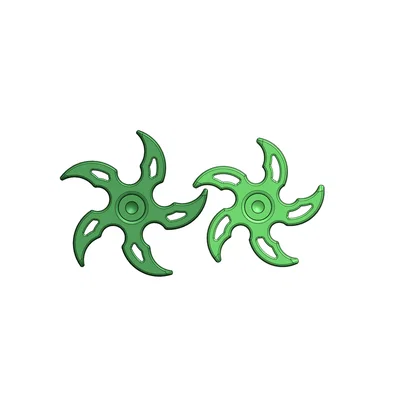 Ninja Star / Shuriken Fidget - In nguyên khối (Print-In-Place)