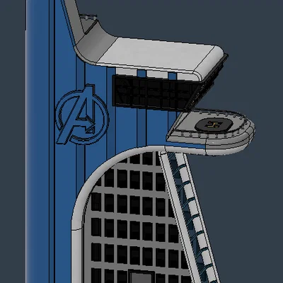 Mô hình tòa tháp Avenger Tower 3D chi tiết cho fan Marvel