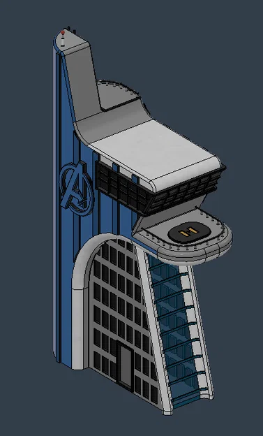 Mô hình tòa tháp Avenger Tower 3D chi tiết cho fan Marvel - Image 2