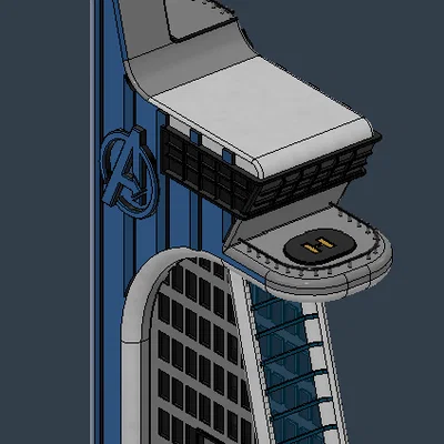 Mô hình tòa tháp Avenger Tower 3D chi tiết cho fan Marvel