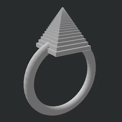 Spike Ring - Mẫu nhẫn in 3D phong cách pixel cá tính và độc lạ