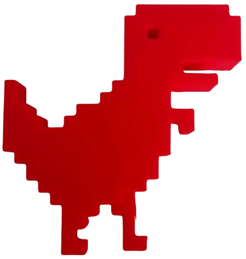 Chrome Dino BETA - Mô hình khủng long Google Offline Game chuẩn pixel, dễ in - Image 1