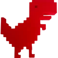 Chrome Dino BETA - Mô hình khủng long Google Offline Game chuẩn pixel, dễ in - Thumbnail 1