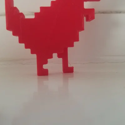 Chrome Dino BETA - Mô hình khủng long Google Offline Game chuẩn pixel, dễ in