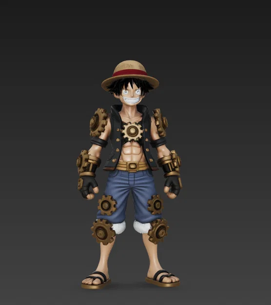 Mô hình 3D Luffy Gear 5 phong cách cơ khí độc lạ cho fan One Piece - Image 1