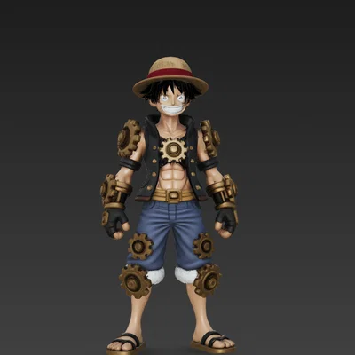Mô hình 3D Luffy Gear 5 phong cách cơ khí độc lạ cho fan One Piece