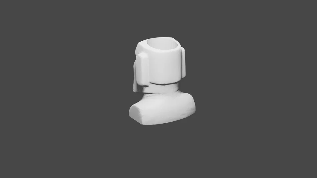 Ống cắm bút hình tượng Moai - Image 2