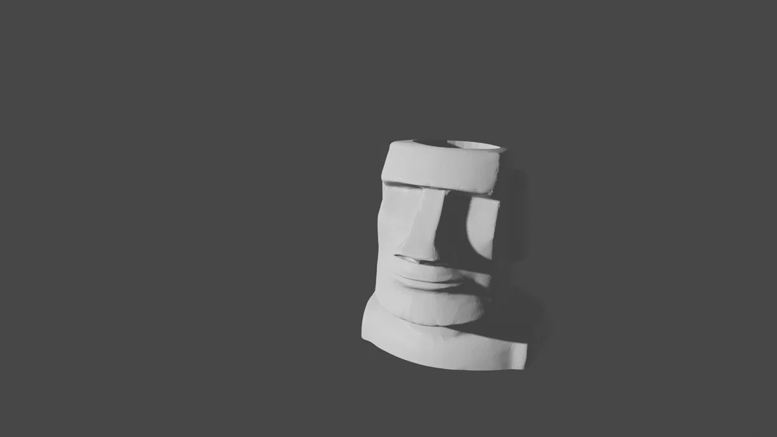 Ống cắm bút hình tượng Moai - Image 3