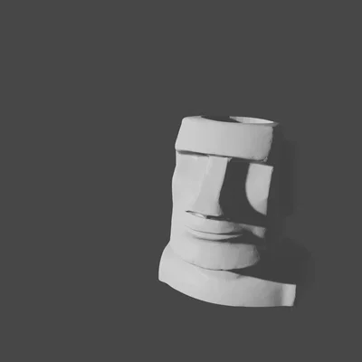 Ống cắm bút hình tượng Moai