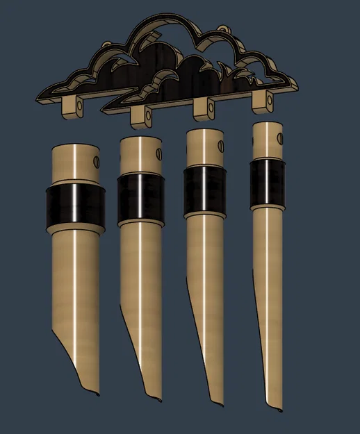 Chuông gió trang trí treo cửa (Carrillon de viento) - Mẫu in 3D đẹp - Image 2