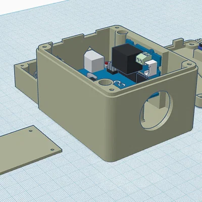 Vỏ hộp Arduino Uno + Rơ-le + Micro cho máy đo độ ồn