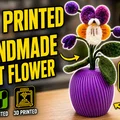 Lọ hoa mini gân sóng (Flower Stand) - Mẫu in 3D decor bàn làm việc - Thumbnail 1