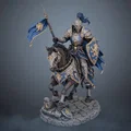 Bloodbound Realms – Human – Lionheart Cavalier (Kỵ sĩ trên ngựa chiến 3D Printable STL) - Thumbnail 1