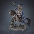 Bloodbound Realms – Human – Lionheart Cavalier (Kỵ sĩ trên ngựa chiến 3D Printable STL) - Thumbnail 2
