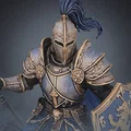 Bloodbound Realms – Human – Lionheart Cavalier (Kỵ sĩ trên ngựa chiến 3D Printable STL) - Thumbnail 4