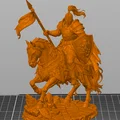 Bloodbound Realms – Human – Lionheart Cavalier (Kỵ sĩ trên ngựa chiến 3D Printable STL) - Thumbnail 5