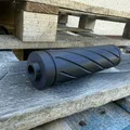 Bộ giảm thanh Airsoft 150mm thiết kế xoắn ốc, ren M14x1 - Thumbnail 4