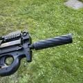 Bộ giảm thanh Airsoft 150mm thiết kế xoắn ốc, ren M14x1 - Thumbnail 7