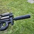 Bộ giảm thanh Airsoft 150mm thiết kế xoắn ốc, ren M14x1 - Thumbnail 9