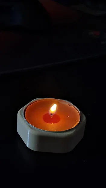 Đế nến tealight lục giác tối giản (Hexagon Tealight Holder) - Image 2