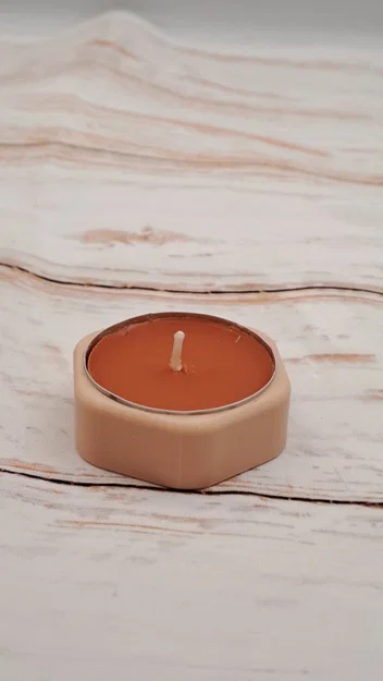 Đế nến tealight lục giác tối giản (Hexagon Tealight Holder) - Image 3