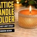 Giá đỡ nến tealight LatticeTealight Holder - Thumbnail 1