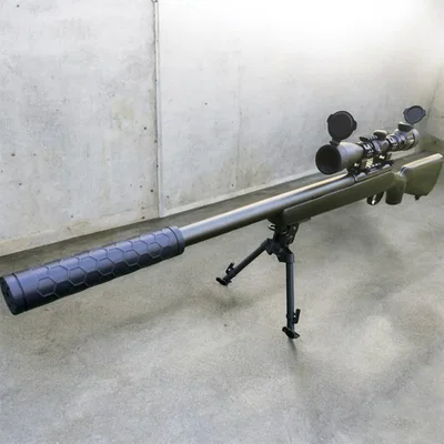 Airsoft Silencer 200mm M14x1 ren trái