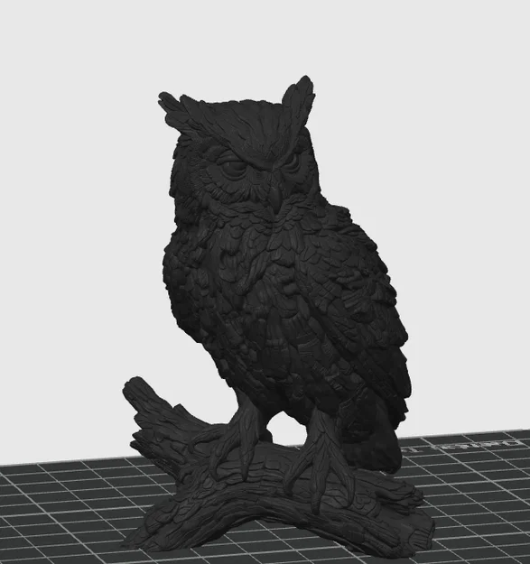 Tượng Cú Mèo Gỗ (Wooden OWL sculpture) - Image 2