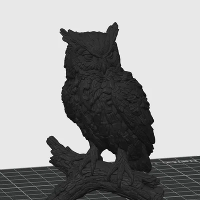 Tượng Cú Mèo Gỗ (Wooden OWL sculpture)