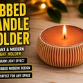 Đế nến tealight gân sọc (Ribbed Tealight Holder) - Thumbnail 1