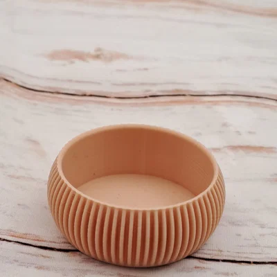 Đế nến tealight gân sọc (Ribbed Tealight Holder)